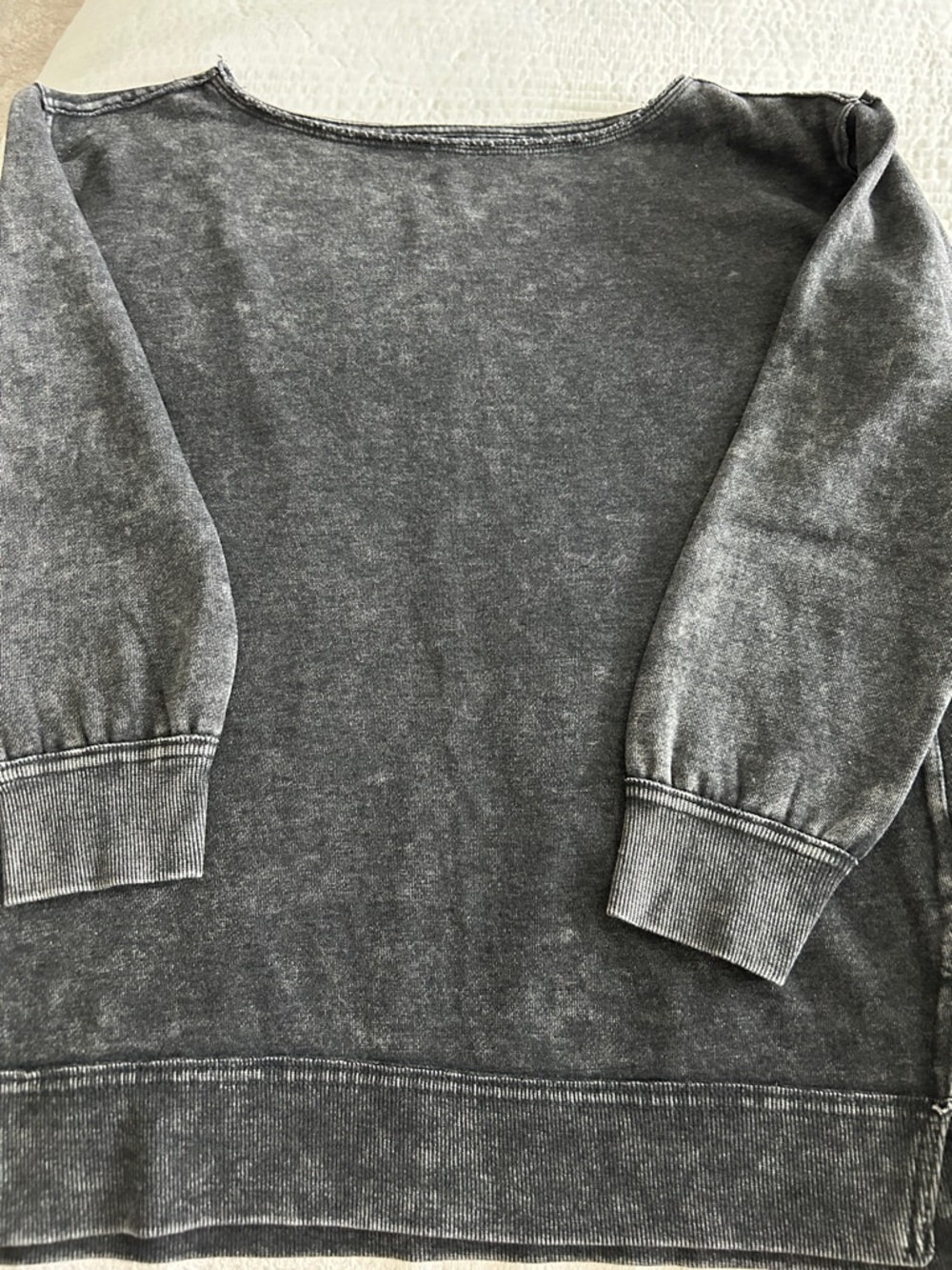 Rebellious One Washed Charcoal Crewneck Sweatshirt
